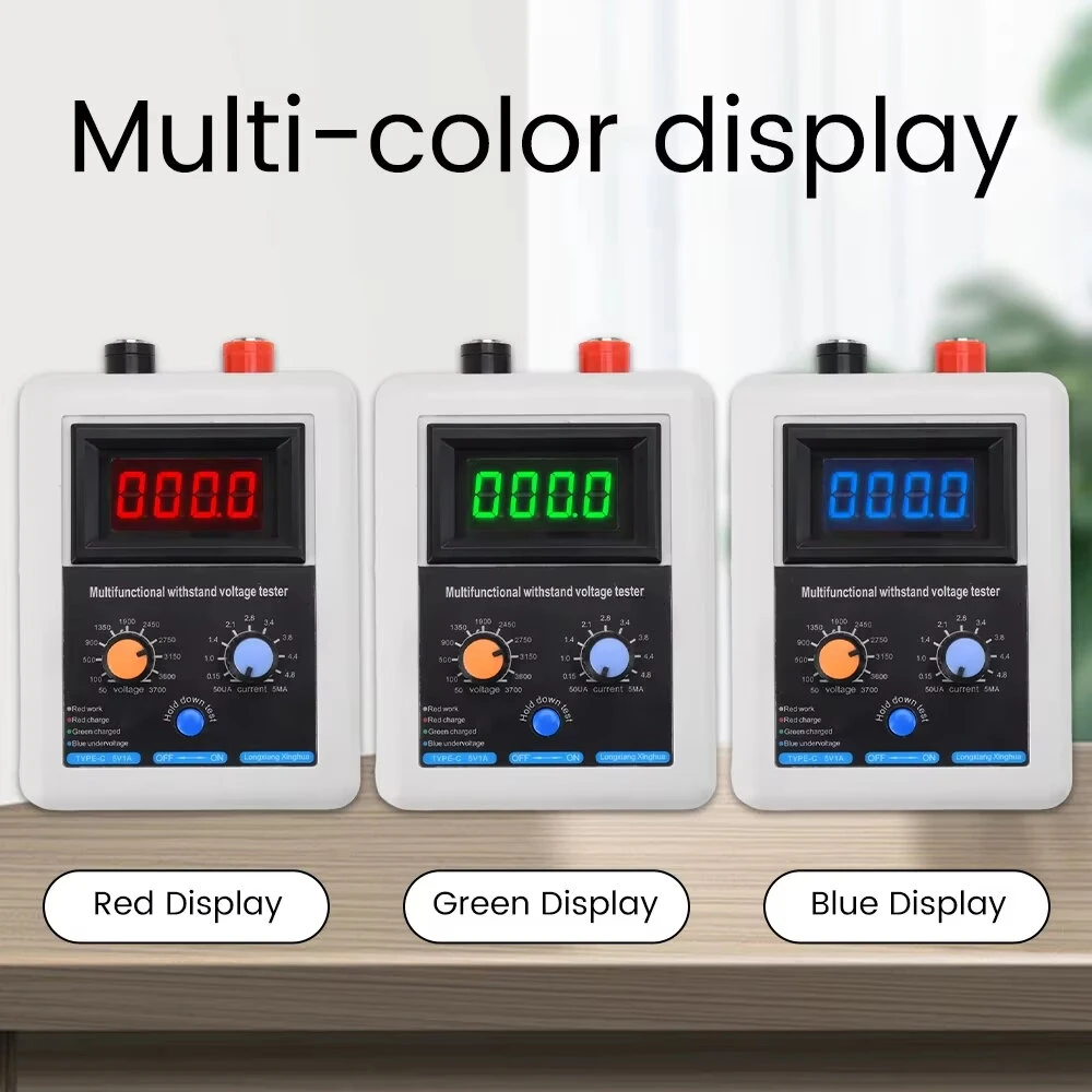 0~3500V Semiconductor Withstanding Voltage Tester Transistor Tester Diode MOS Triode LED Voltage MOV Withstand Voltage Detection — view 2