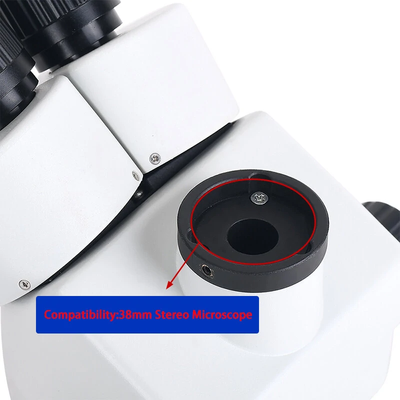 0.35X 0.5X C mount Lens Adapter Focus Adjustable Camera Installation C mount Adapter to New Type Trinocular Stereo microscope — view 3