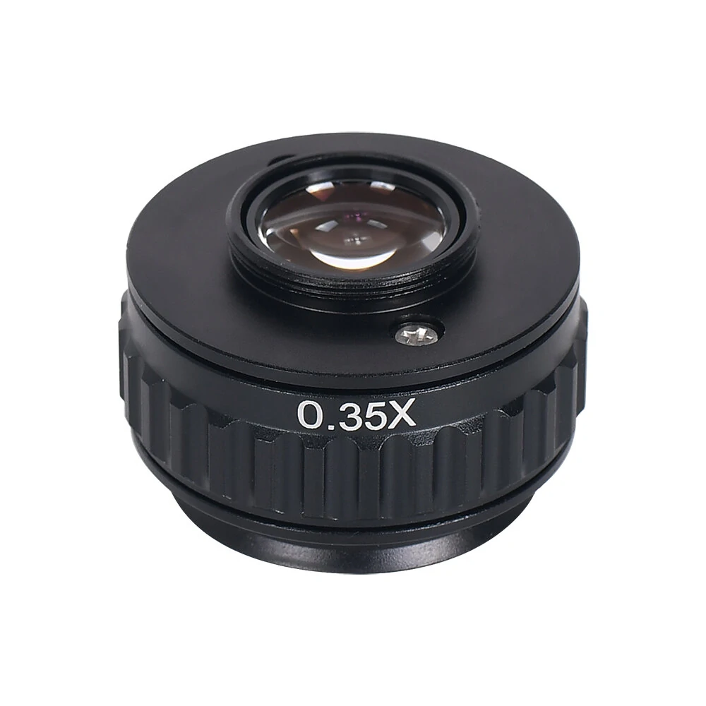 0.35X 0.5X C mount Lens Adapter Focus Adjustable Camera Installation C mount Adapter to New Type Trinocular Stereo microscope — view 7