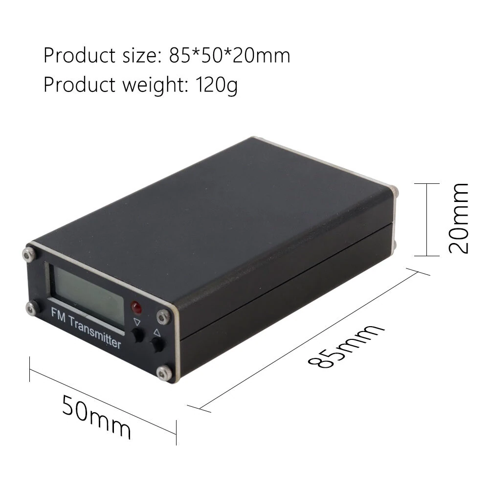 0.5W Digital Stereo FM Transmitter 76-108MHz LCD Display Type-C 3.5mm Audio Broadband Adjustable Long Distance Transmission — view 7