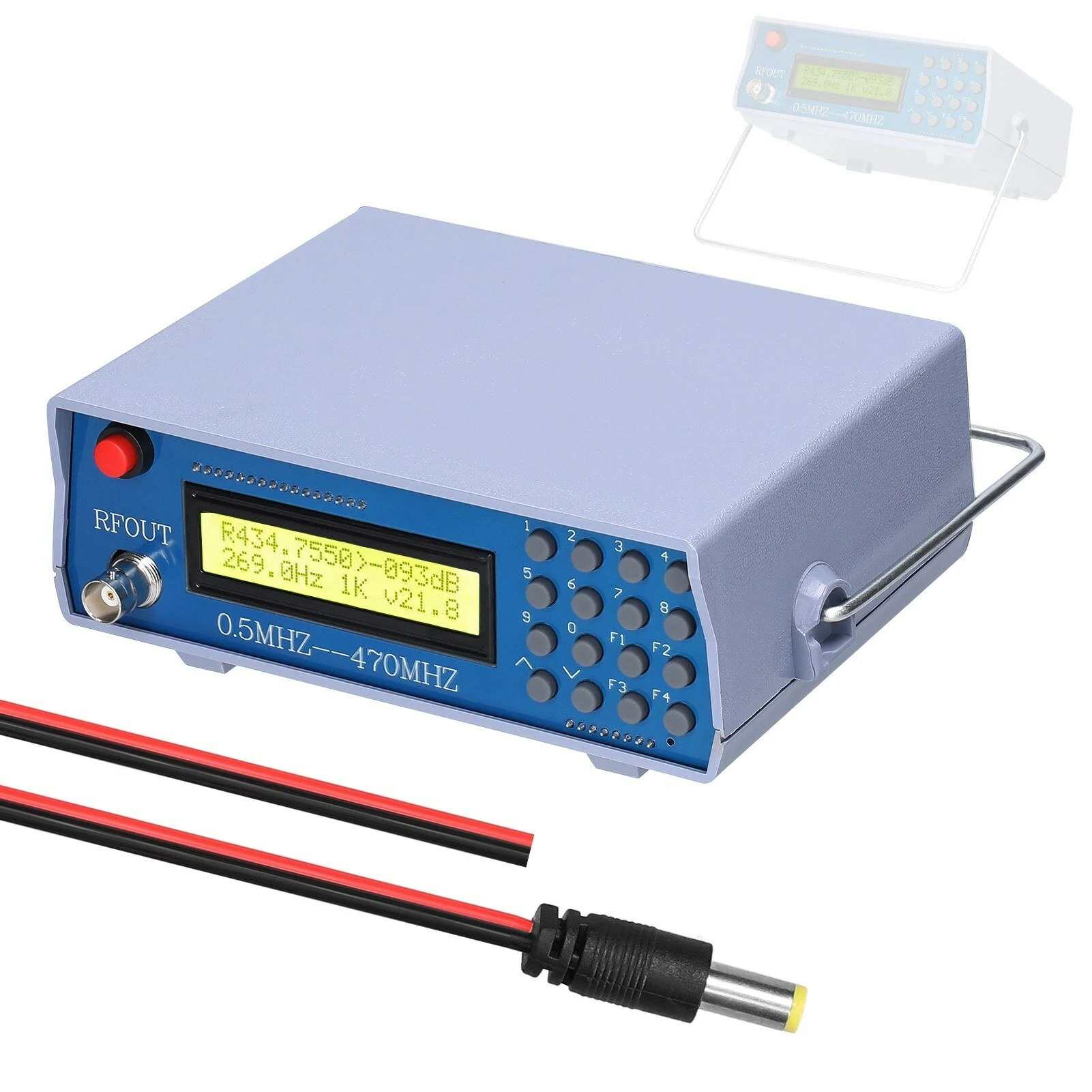 0.5M-470M Radio Frequency Signal Source Generator Practical Debugging Instrument Tester for Frequency Modulation Interphone Built-in 800Hz Tone Modulator — Pricio