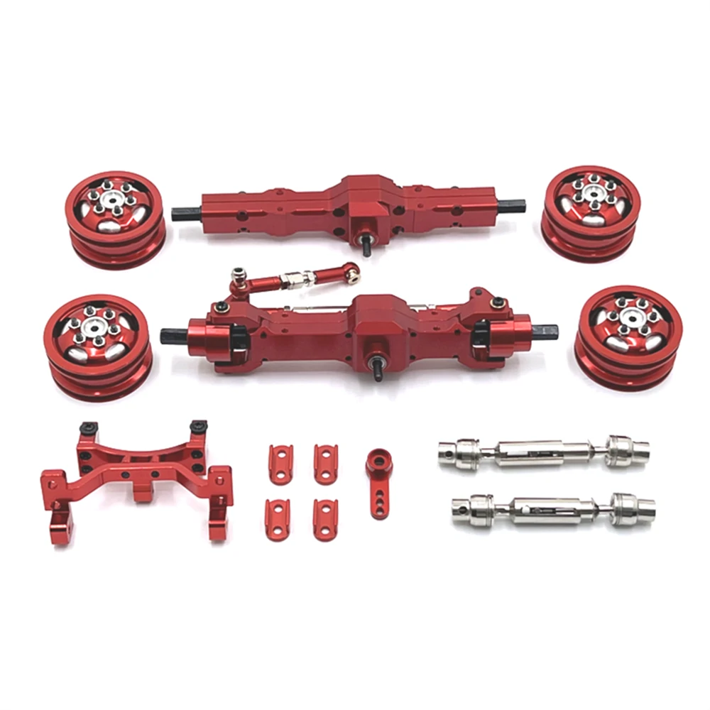 1/10 Car Spare Parts For WPL C74 Metal Upgrade Axle Steering Gear Seat Hub Transmission Shaft RC Car Parts — view 2