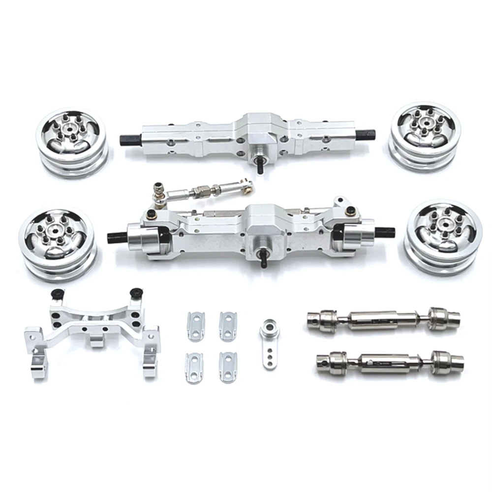 1/10 Car Spare Parts For WPL C74 Metal Upgrade Axle Steering Gear Seat Hub Transmission Shaft RC Car Parts — view 3