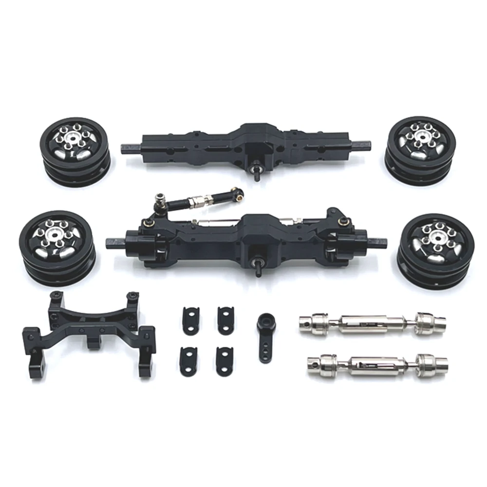 1/10 Car Spare Parts For WPL C74 Metal Upgrade Axle Steering Gear Seat Hub Transmission Shaft RC Car Parts — view 4