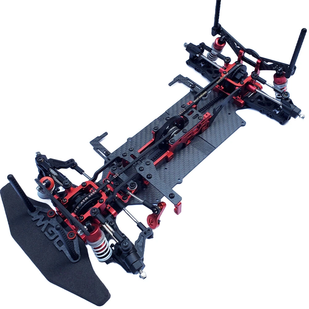 1/10 DGW High-speed RC Car Carbon Fiber Frame Chassis Professional Racing Model — image 1