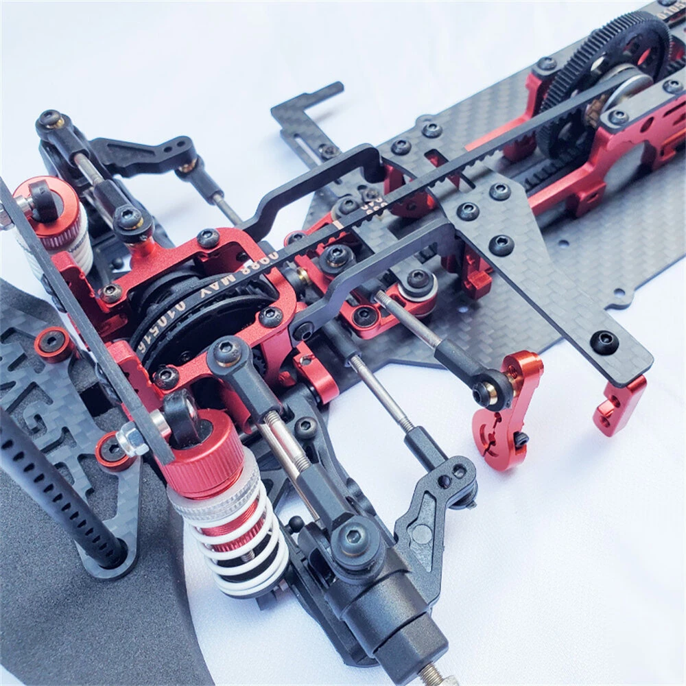 1/10 DGW High-speed RC Car Carbon Fiber Frame Chassis Professional Racing Model — view 10