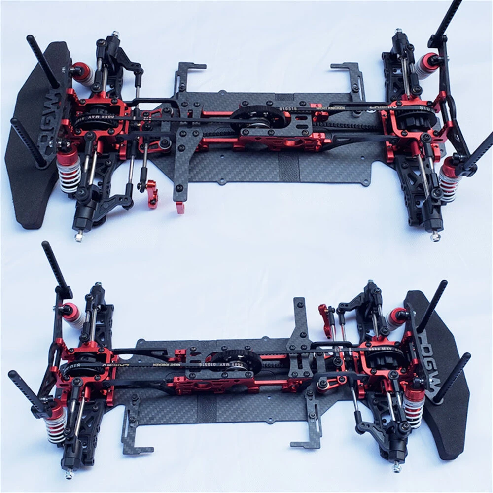 1/10 DGW High-speed RC Car Carbon Fiber Frame Chassis Professional Racing Model — view 3