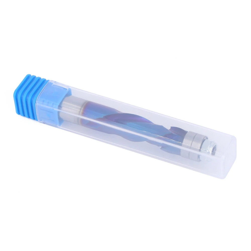 1/2" Shank YK20 Carbide CNC Router Bit Blue Coated Compression Flush Trim Mill for Slotting and Trimming — view 7