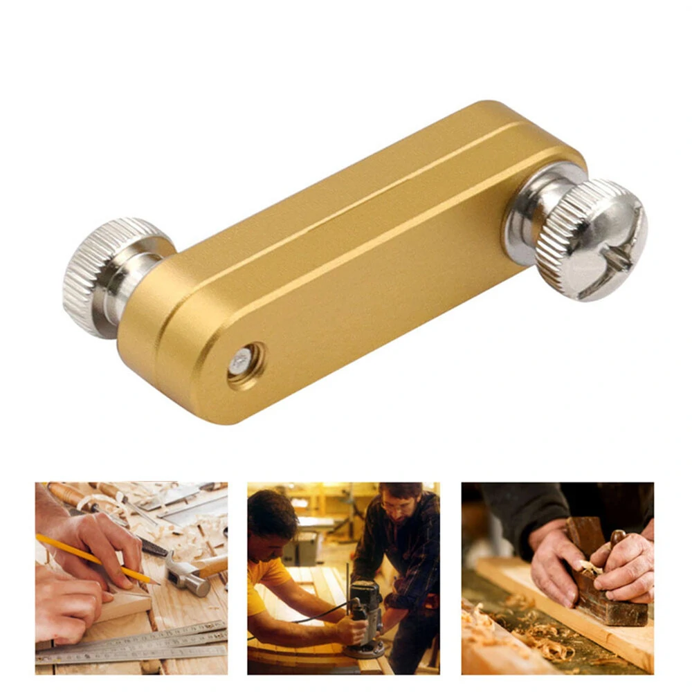 1/2PCS Steel Ruler Positioning Block Angle Scriber Line Marking Gauge for Ruler Locator Woodworking Carpentry Scriber Tools — view 3