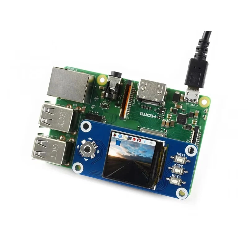 1.3 Inch SPI LCD Display HAT for Raspberry Pi 240x240 ST7789 IPS LED Backlight 40PIN GPIO Joystick Expansion Board — view 4