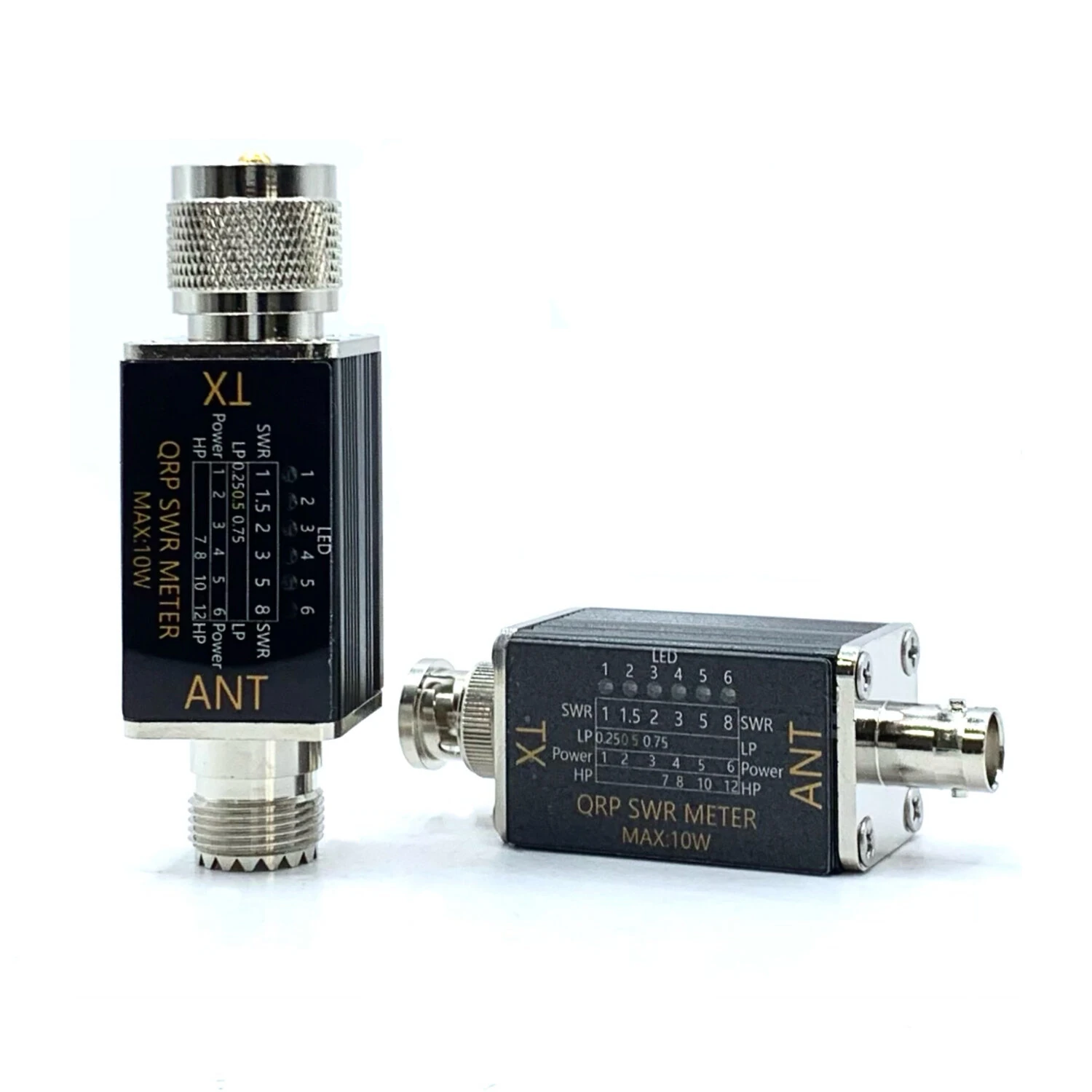 1- 30mhz 10W Standing Wave Meter Power Meter with 6 LED Indicators Portable SWR Meter — image 1