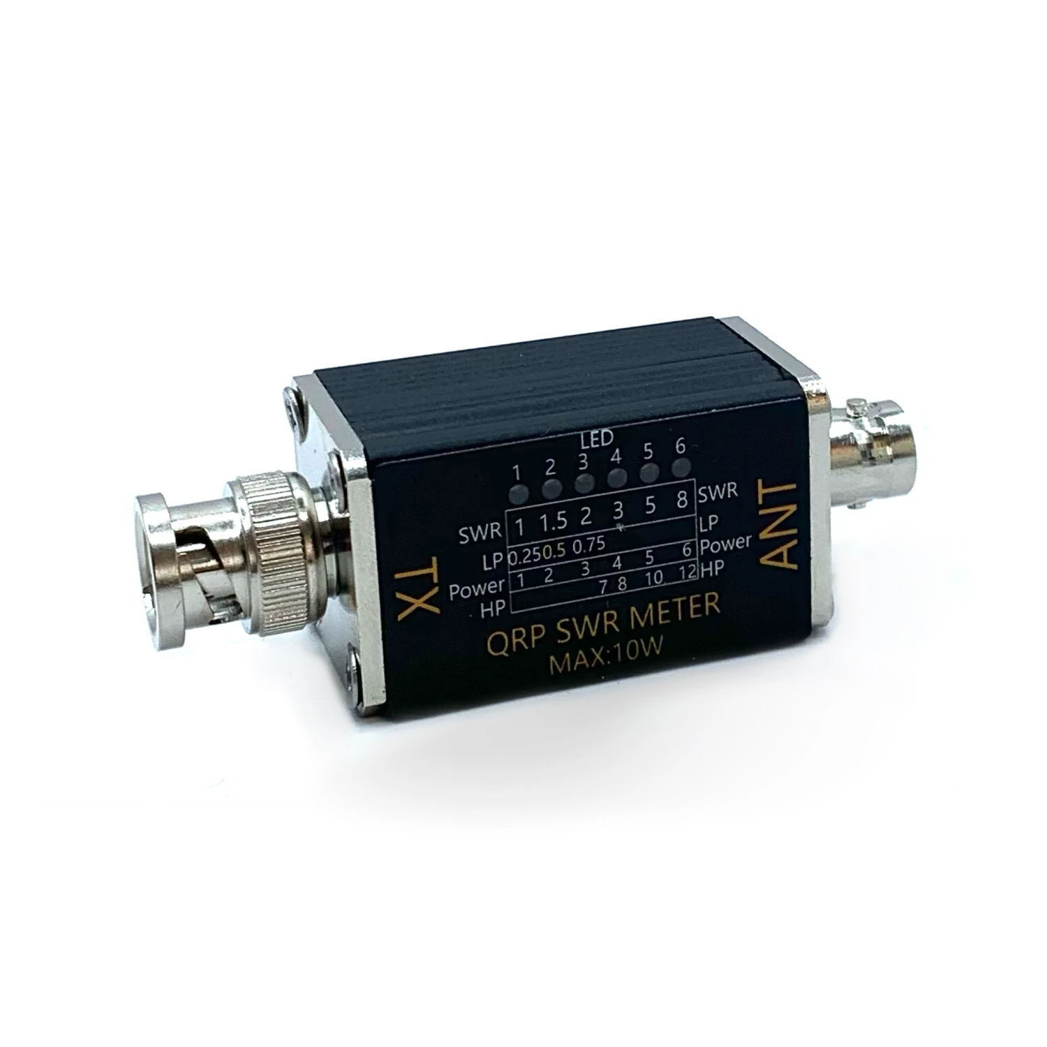 1- 30mhz 10W Standing Wave Meter Power Meter with 6 LED Indicators Portable SWR Meter — view 3