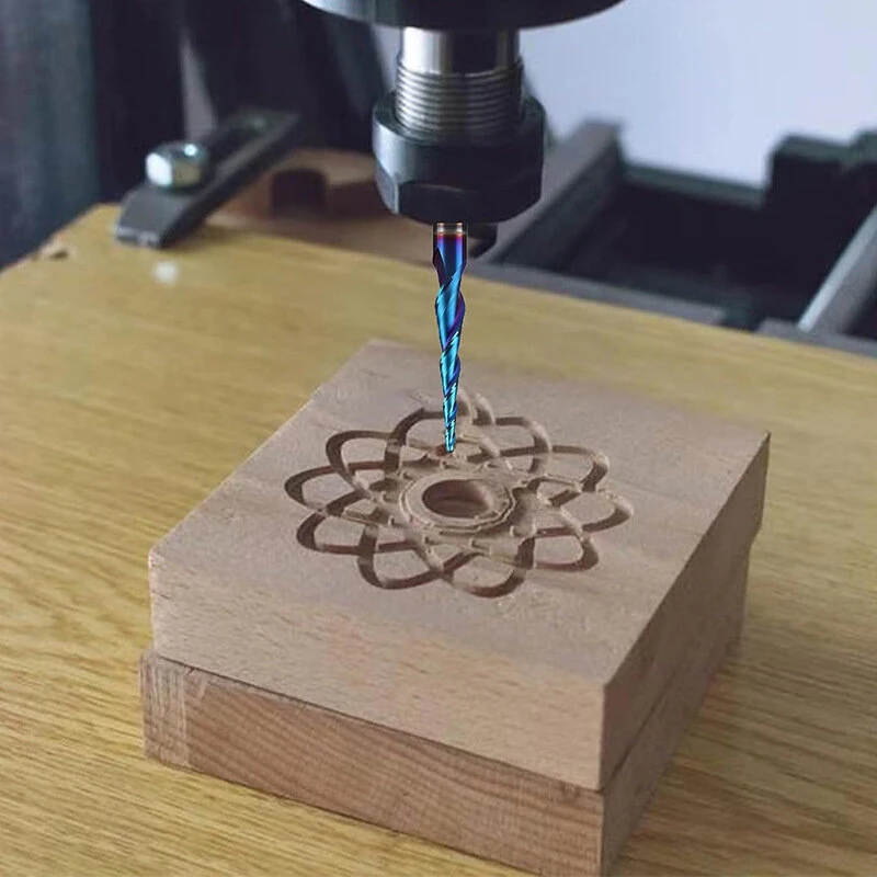 1/4 Inch Shank 3D CNC Router Bit Tungsten Steel Cutting Tool HRC93 Hardness for Precision Carving Engraving — view 5