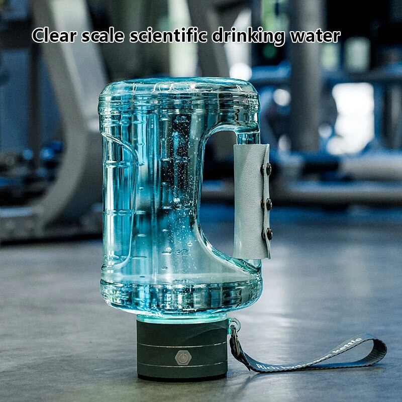 1.5L  2 In 1 Portable Hydrogen Water Bottle H2 Rich Water Kettle Sport Hydrogen Water Bottle With Spe Pem Hydrogen Oxygen Separation Technology — view 4