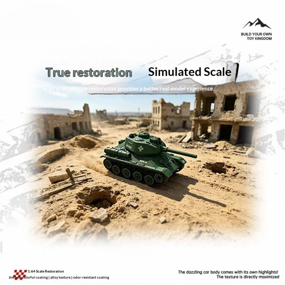 1/64 2.4G Mini RC Tank Tiger 99A Desktop Simulation Infrared Battle Tracked Support App Control Shooting Sound Three Speed Remote Vehicles Models Micro Toys — view 7