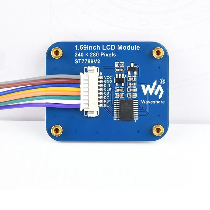 1.69 Inch LCD IPS Screen 240×280 SPI Interface 262K Colors ST7789V2 Display Module forArduino ESP32 Raspberry Pi 4B 3B+ Zero — view 4