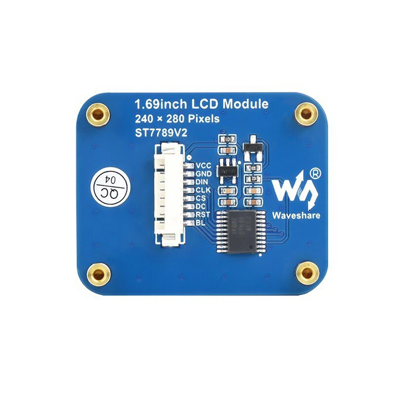 1.69 Inch LCD IPS Screen 240×280 SPI Interface 262K Colors ST7789V2 Display Module forArduino ESP32 Raspberry Pi 4B 3B+ Zero — view 5