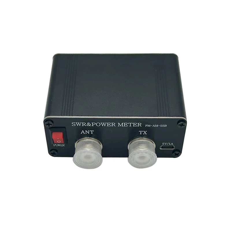 1.8MHz-50MHz 0.5W-120W Short Waves SWR and Power Watt Meter Chinese English Menu Switchable Type-C Charging Interface — view 2