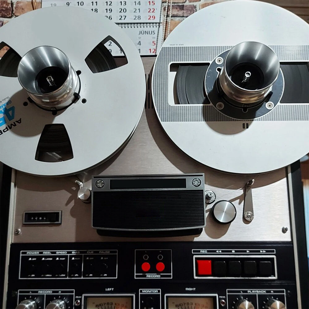 1 Pair 10 inch Silver Universal Opener with Base Aluminium NAB Hub Adapter for Studer ReVox — view 3
