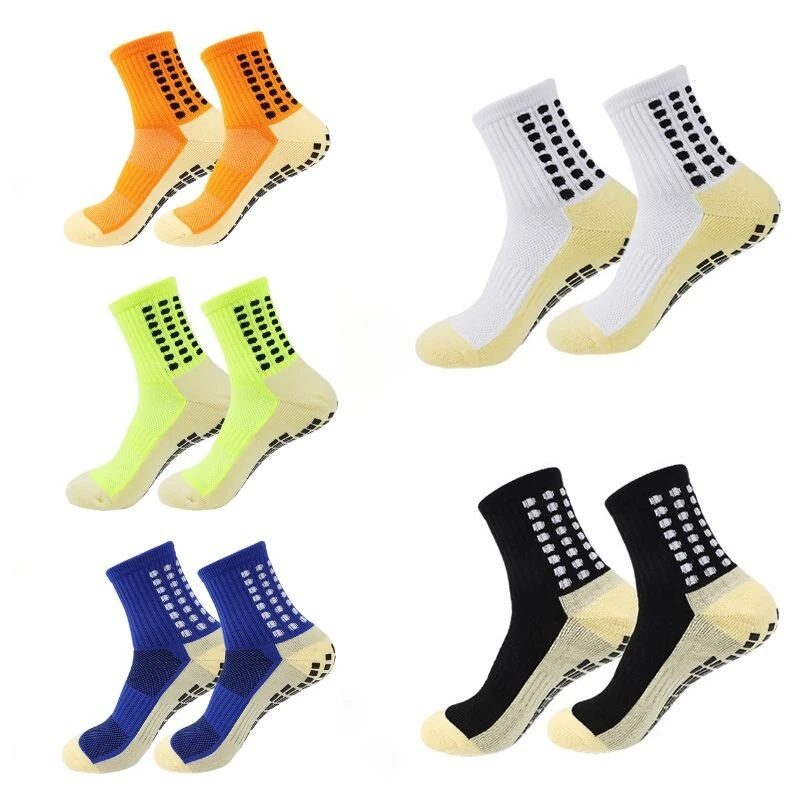 1 Pair Men's Anti-Slip Sport Socks Football Soccer Basketball Tennis Outdoor Grip Cycling Riding Comfortable Non-Slip Design