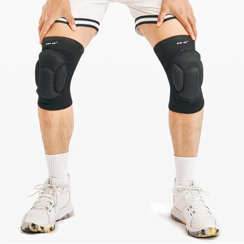1 PCS Sports Sponge Thickening Knee Pads Anti-slip Elastic Brace Anti-collision Breathable Knee Protector — view 3