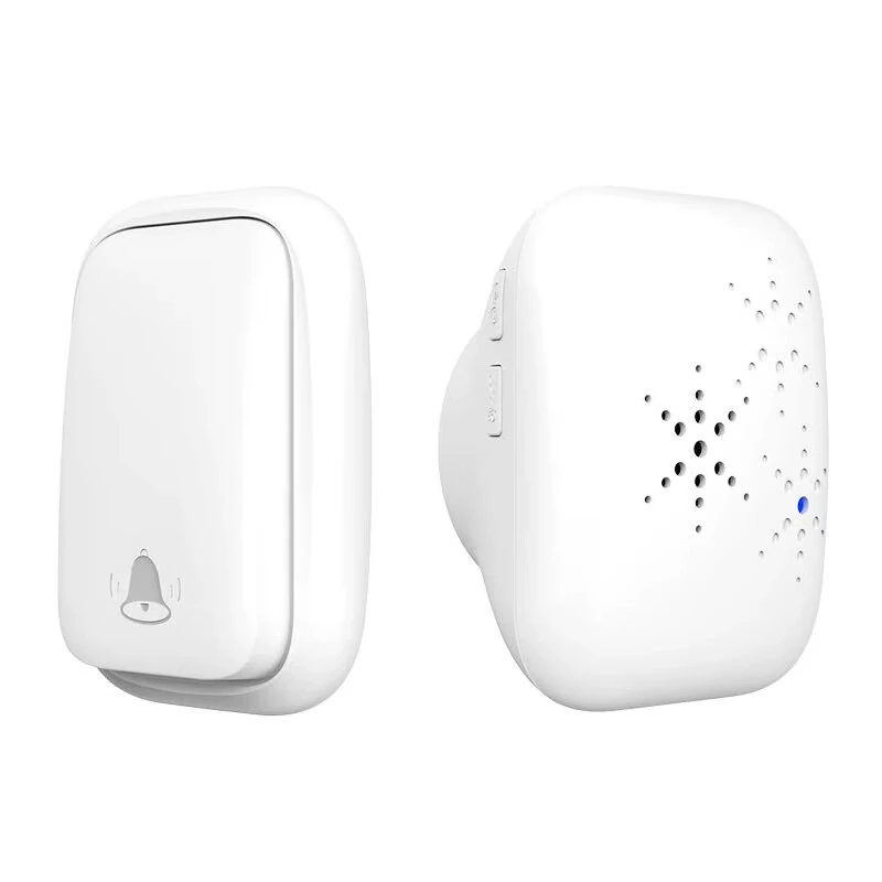 1-to-1 Battery-free Self Powered RF433 Wireless Doorbell EU Plug 38 Ringtones Outdoor IP44 Waterproof 150m Range Long Distance Door Bell — Pricio