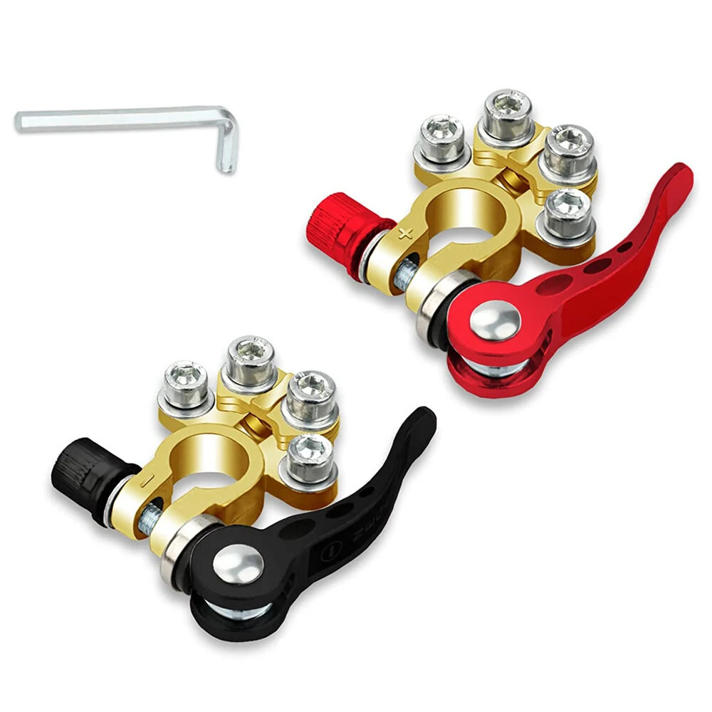 1 to 4 Quick Disconnect Car Cable Terminal Connector Battery Post Clamp Terminal Screw Connection Truck Boat — FOXSUR