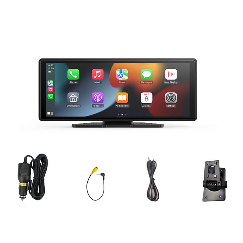 10.26Inch Wireless CarPlay Android Auto 4K Front 1080P Rear Split Screen GPS WiFi Smart Car Display Dash Cam — view 10