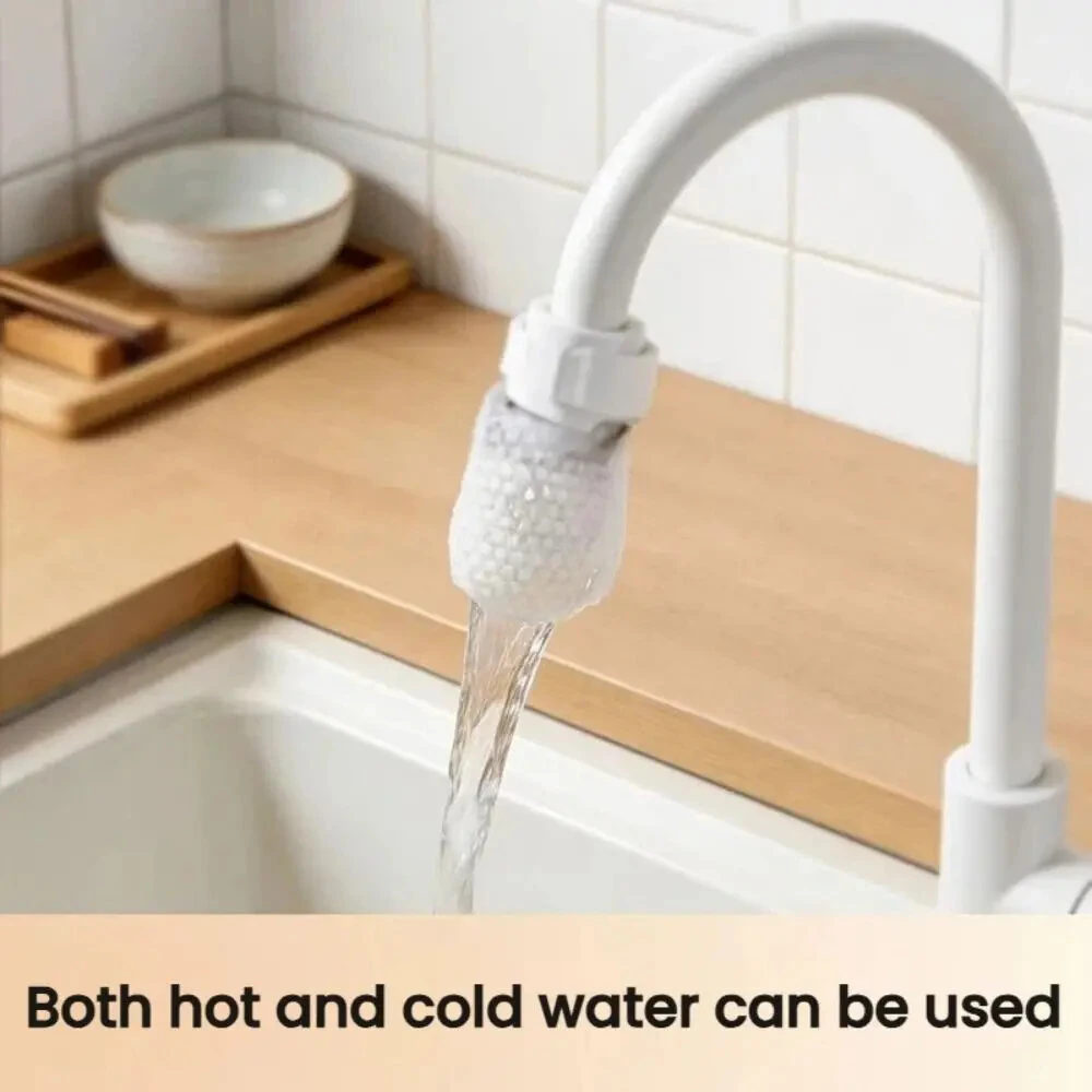 10/50Pcs Universal Faucet Filter Cotton Anti-splash Thickened Faucet Filter with T-strap Tap Water Filter Bag — view 7