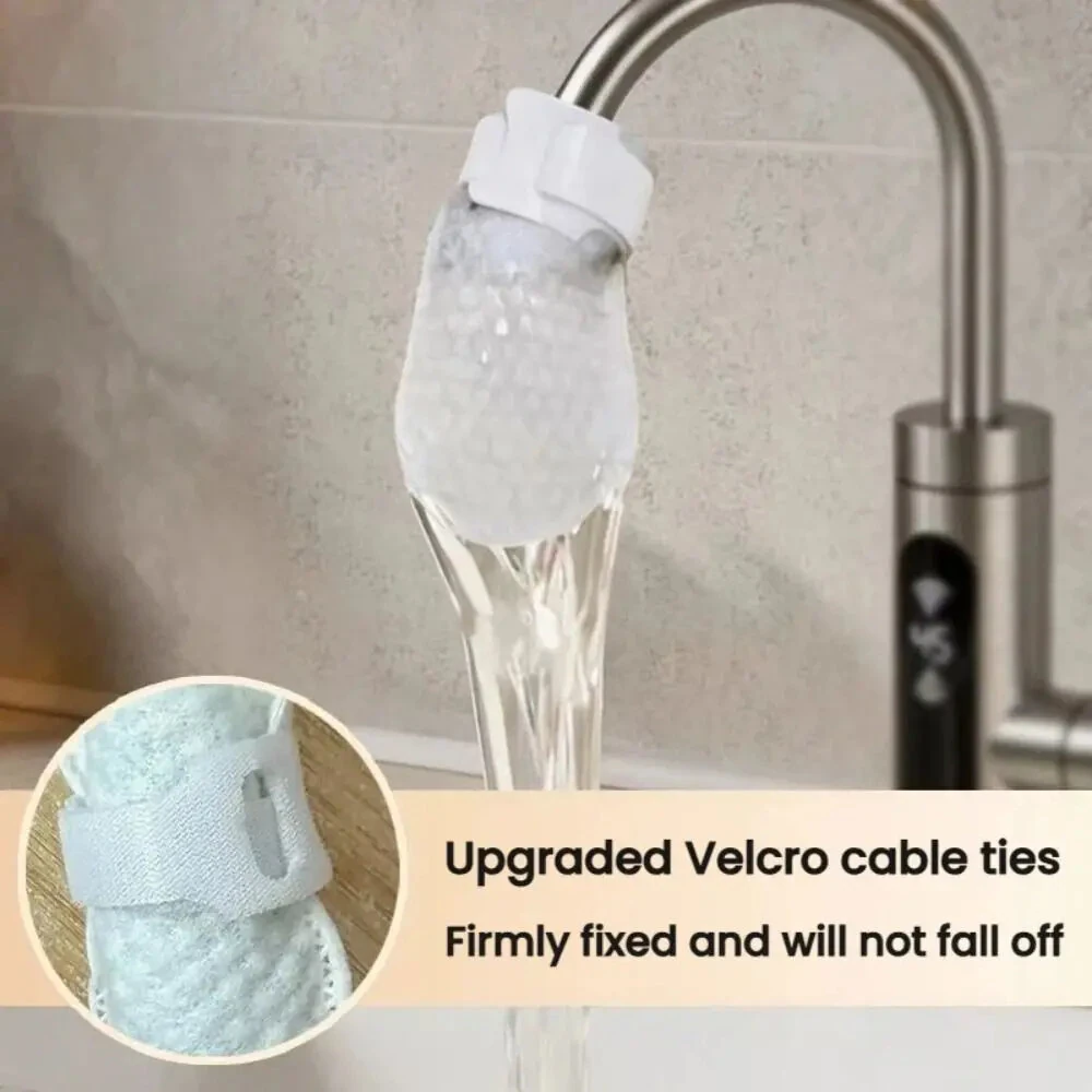 10/50Pcs Universal Faucet Filter Cotton Anti-splash Thickened Faucet Filter with T-strap Tap Water Filter Bag — view 8