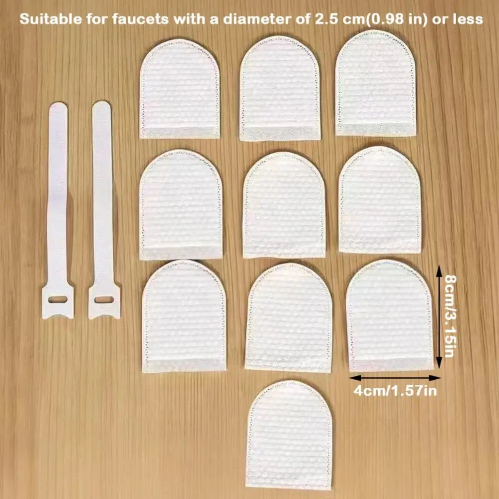 10/50Pcs Universal Faucet Filter Cotton Anti-splash Thickened Faucet Filter with T-strap Tap Water Filter Bag — view 9