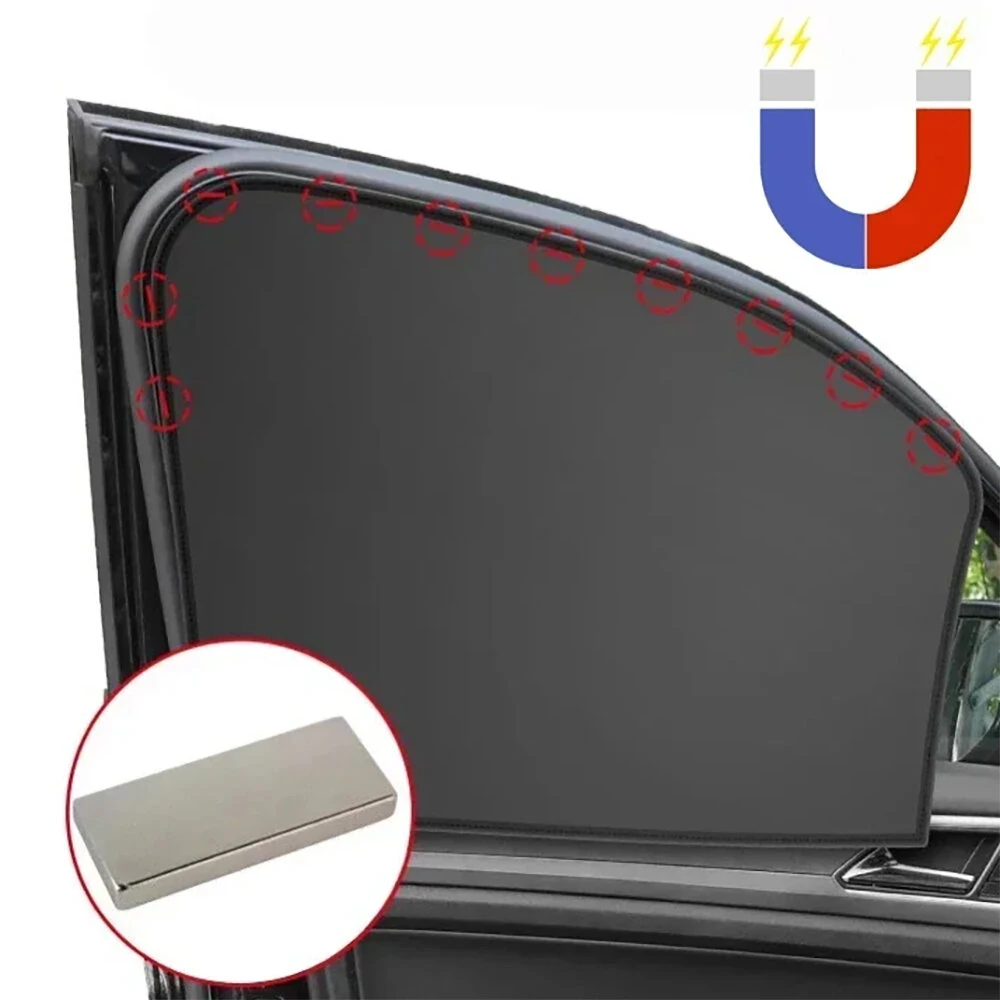 10 Strong Magnetic Full Light-Shielding Magnetic Car Curtains Magnetic Suction Type Non-Transparent Summer Sunscreen Car Sunshade — view 5