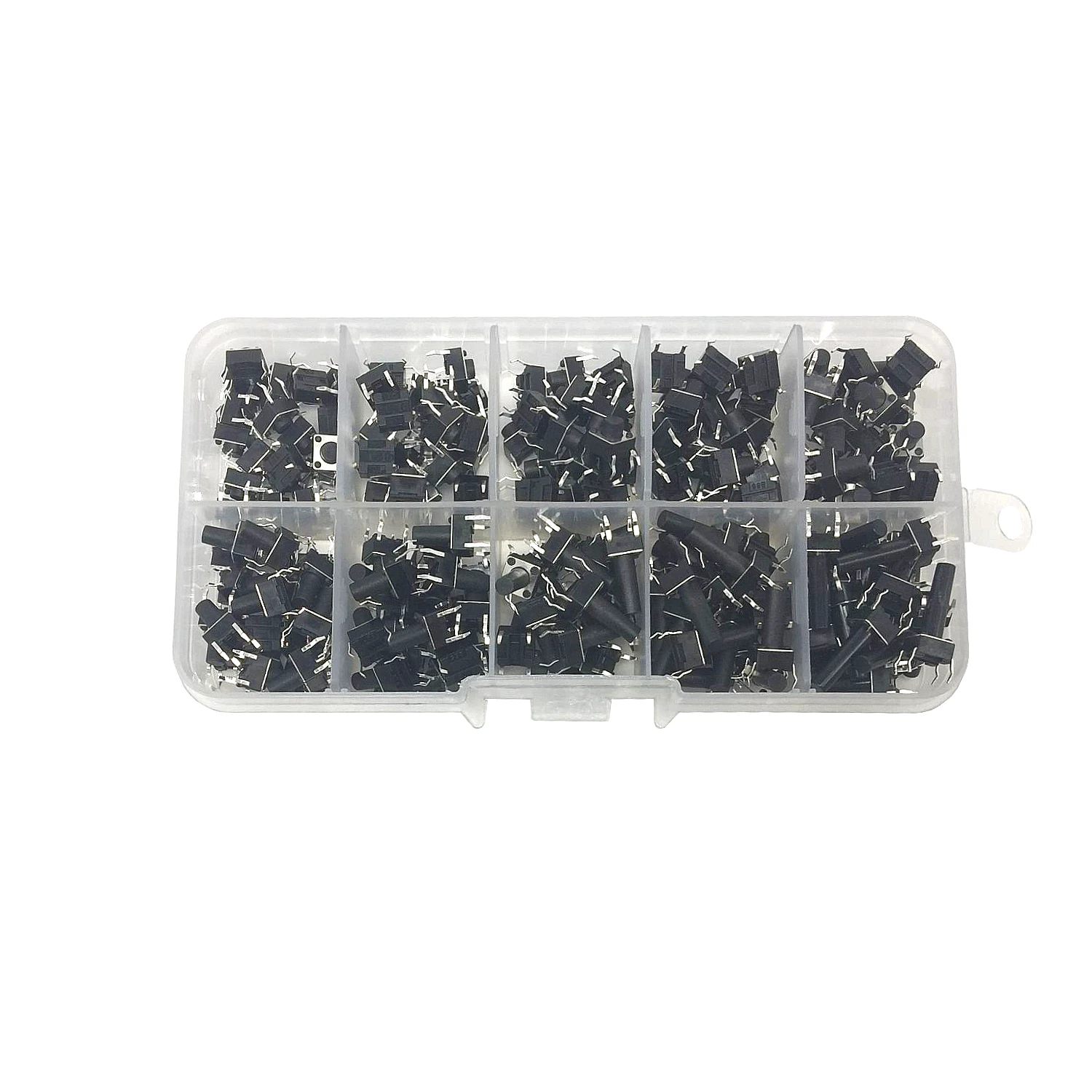 100/200 PCS Tact Switch Kit Package 6x6x4.3 6x6x5 6x6x6 6x6x7 6x6x8 6x6x9 6x6x10 6x6x11 6x6x12 6x6x13 Key Switch Box — view 3