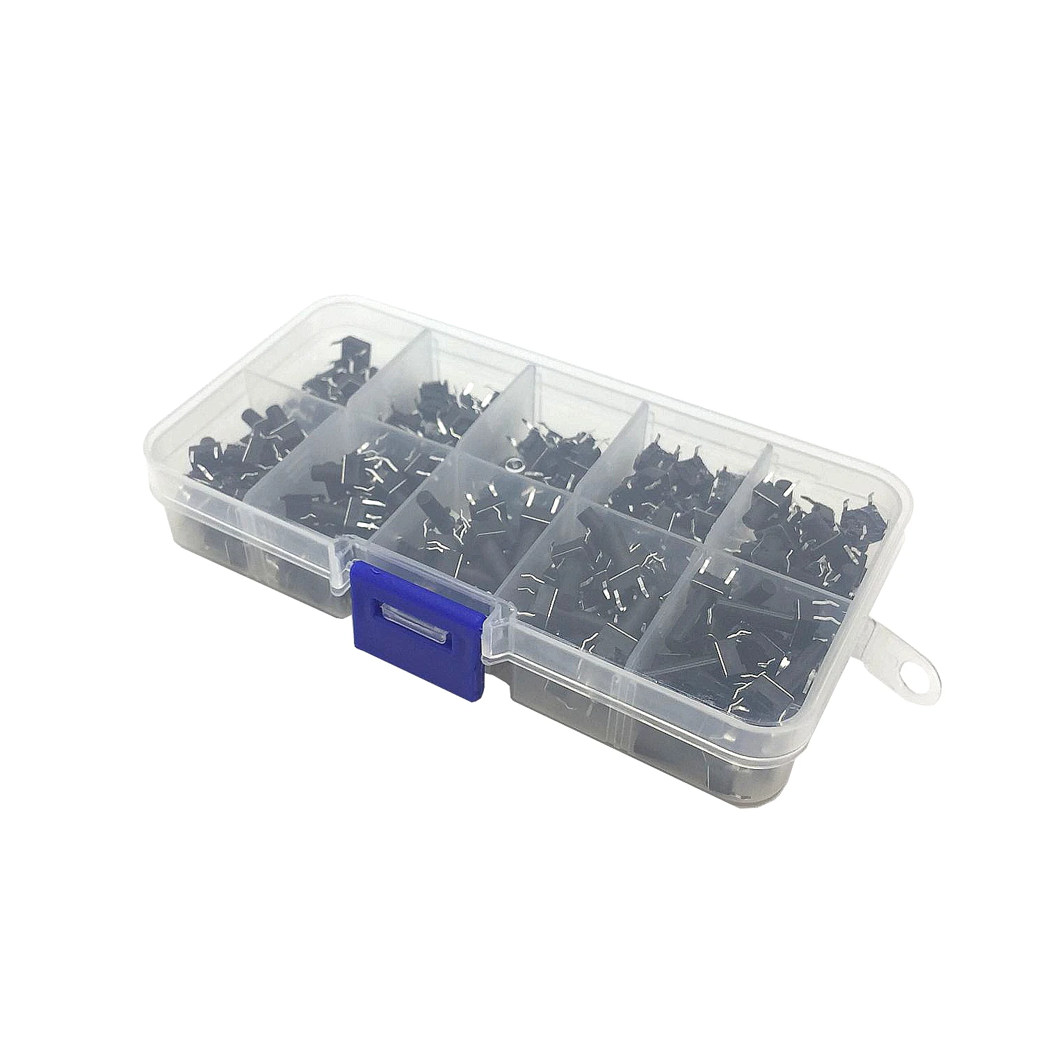 100/200 PCS Tact Switch Kit Package 6x6x4.3 6x6x5 6x6x6 6x6x7 6x6x8 6x6x9 6x6x10 6x6x11 6x6x12 6x6x13 Key Switch Box — view 4