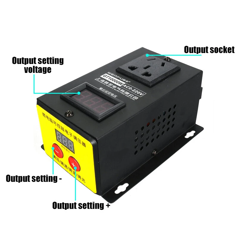 10000W 0-220V SCR High Power Electronic Regulator Variable Regulator Voltage Regulator Converter — view 4