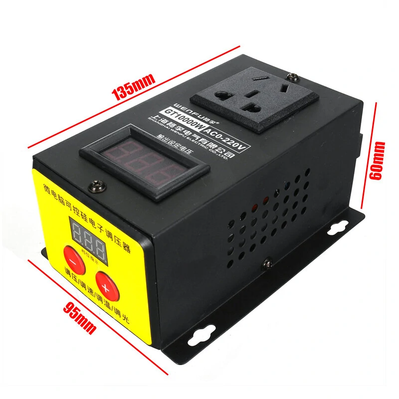 10000W 0-220V SCR High Power Electronic Regulator Variable Regulator Voltage Regulator Converter — view 7