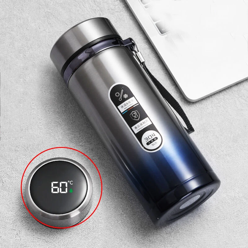 1000ML Smart LED Temperature Display Thermos Bottle Stainless Steel Portable Insulated Cup SUS304 Tea Water Bottle Vacuum Flask Cups — Pricio
