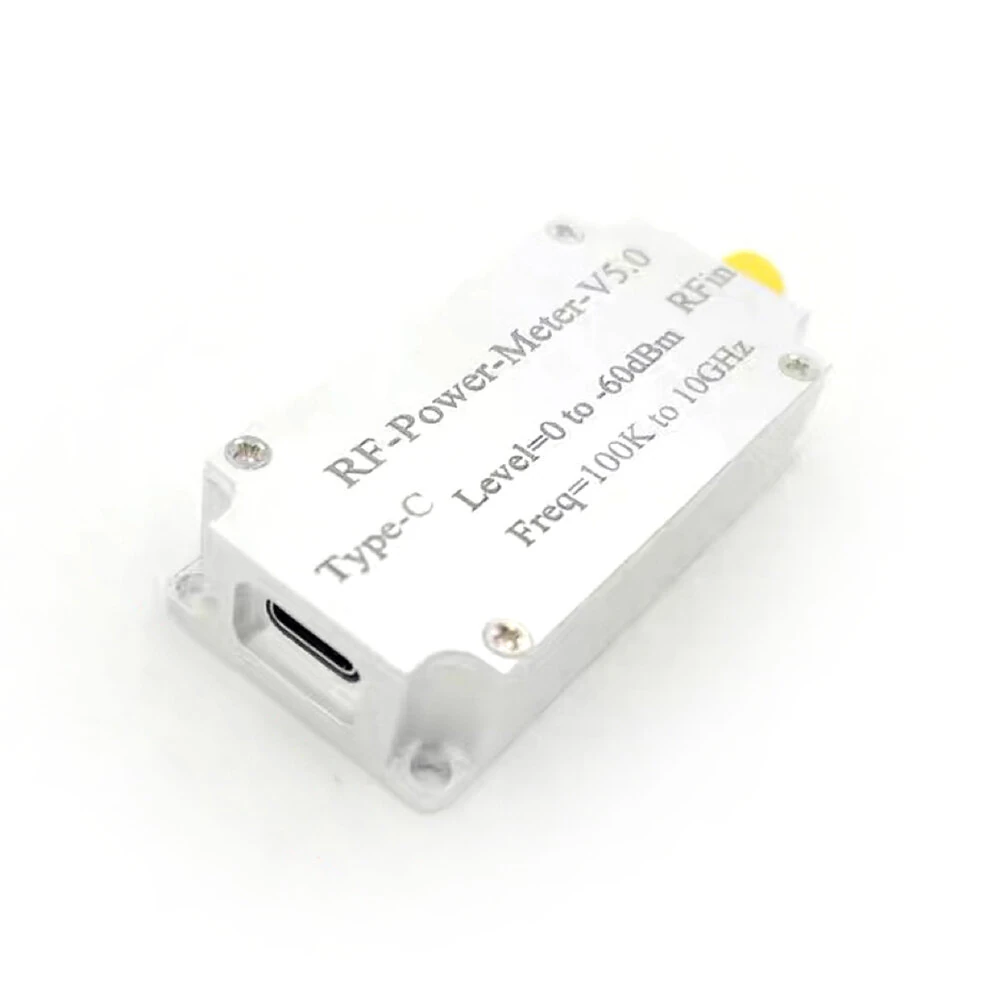 100K-10GHZ USB RF Power Meter V5 USB Communication Data Export Power Detector Amplitude Measurement Software for Ham Radio
