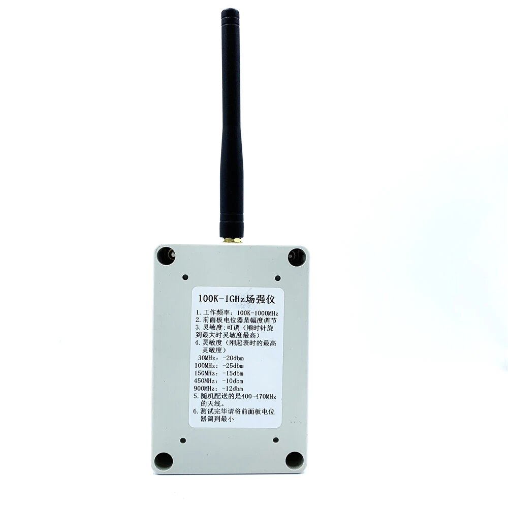 100KHz-1000MHz/1GHz Field Strength Indicator Meter RF Signal Level Tester + Antenna — view 4