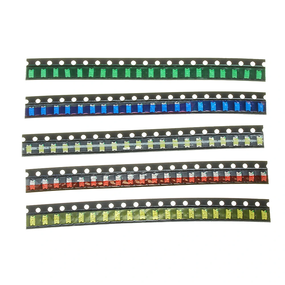 100Pcs 5 Colors 20 Each 1206 LED Diode Assortment SMD LED Diode Kit Green/RED/White/Blue/Yellow — view 2