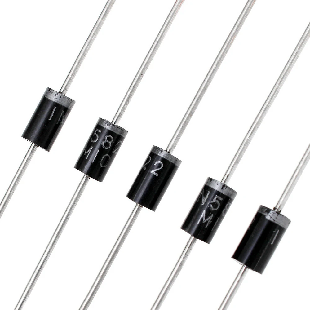 100PCS 8 Kinds Schottky Diode Transistor Package 1N4148 1N4007 1N5819 1N5399 FR107 FR207 1N5408 1N5822 Electronic Components Kit — view 4