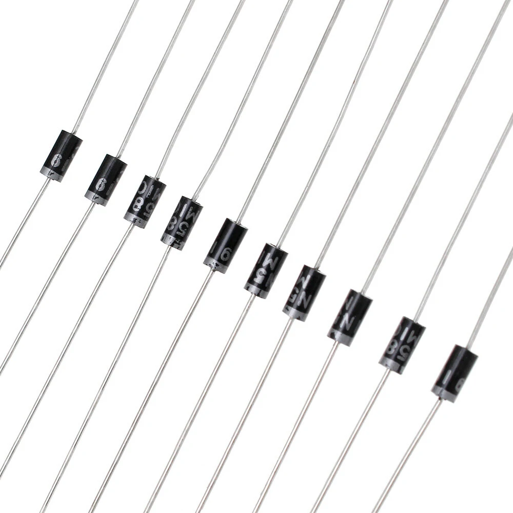 100PCS 8 Kinds Schottky Diode Transistor Package 1N4148 1N4007 1N5819 1N5399 FR107 FR207 1N5408 1N5822 Electronic Components Kit — view 5
