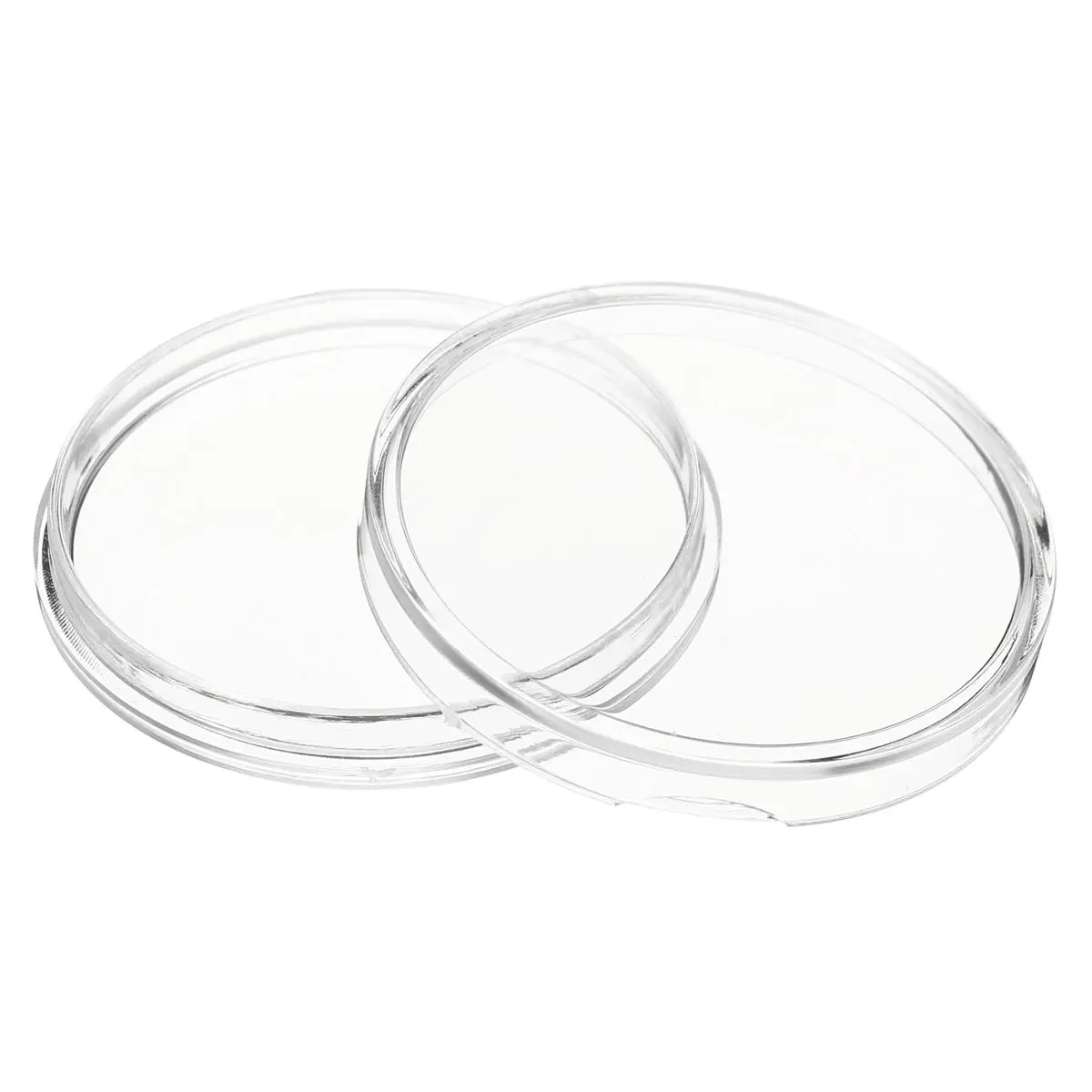 100Pcs/Lot 20/25/27/30mm Clear Plastic Coin Holder Universal Commemorative Coin Shell Collector — view 7
