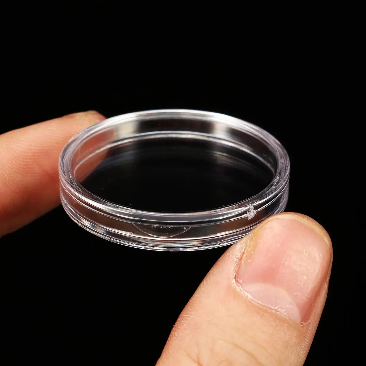 100Pcs/Lot 20/25/27/30mm Clear Plastic Coin Holder Universal Commemorative Coin Shell Collector — view 9