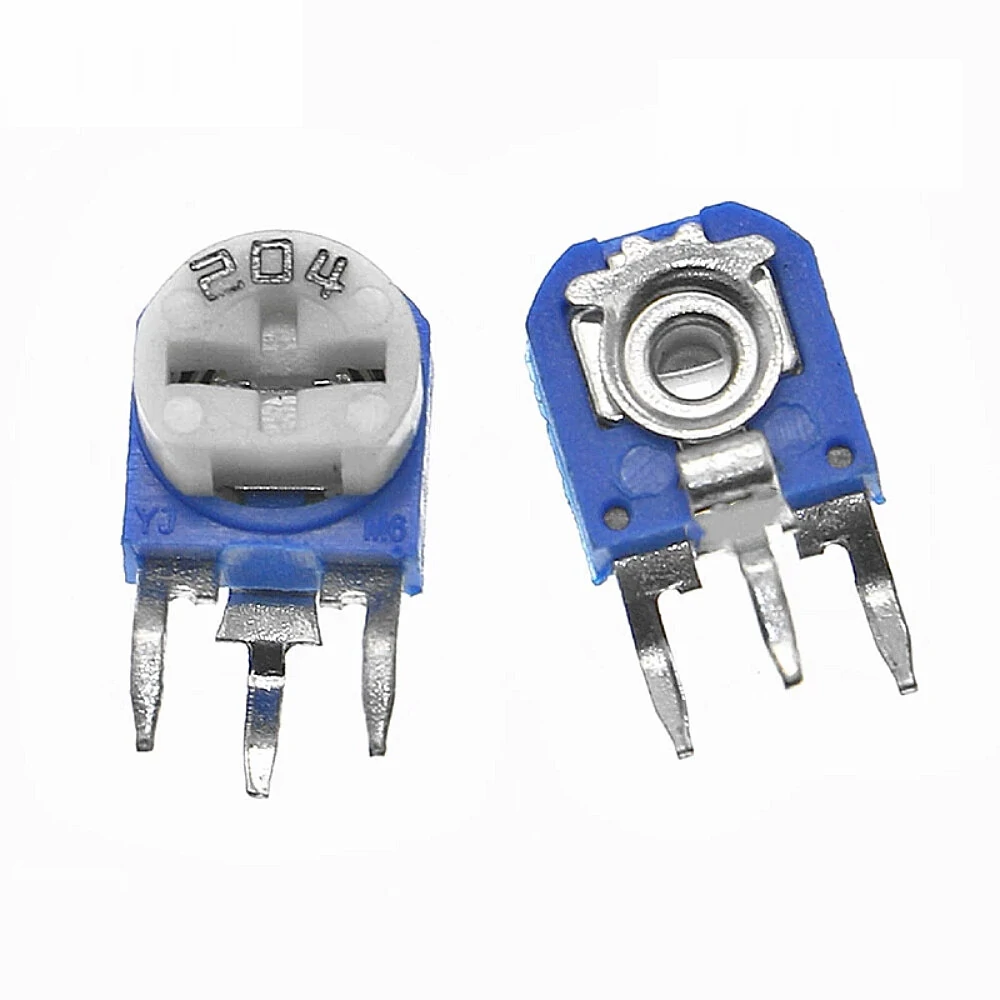 100pcs RM063 Trimmer Potentiometer Adjustable Resistor Kit 500R 1K 2K 5K 10K 20K 50K 100K 200K 1M Potentiometer Resistor RM 063 — view 3
