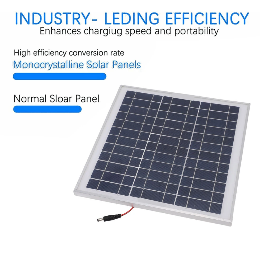 100W Solar Panel Kit Aluminum Frame Polycrystalline Cells 12V Off-Grid Power System MPPT Controller USB RV Boat Caravan Outdoor — view 5