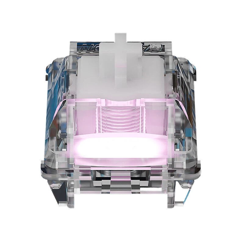 10/30/70Pcs Gateron Magnetic Jade Air Switch Set Hall Effect Linear Feel Transparent RGB Housing Adjustable Actuation Travel HiFi Sound — Pricio