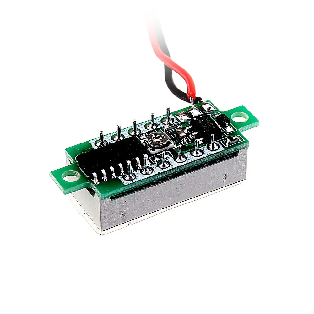 10pcs 0.28 Inch Two-wire 2.5-30V Digital Red Display DC Voltmeter Adjustable Voltage Meter — view 6
