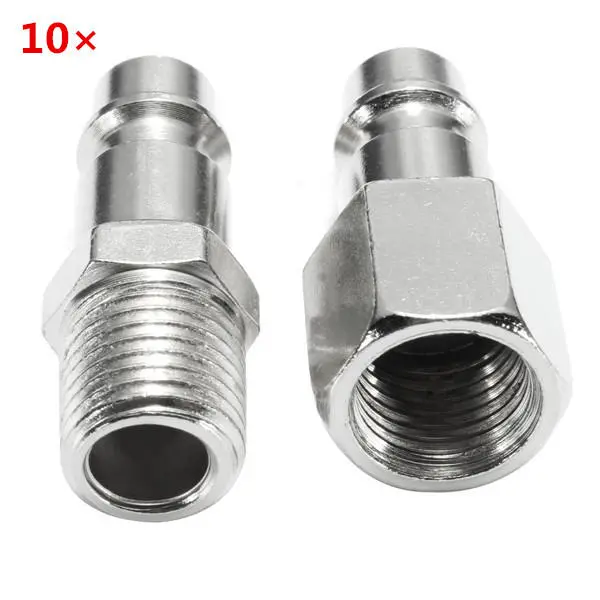 10pcs 1/4inch Male/Female BSP Adapter Compressed Air Quick Coupling Hose — Pricio