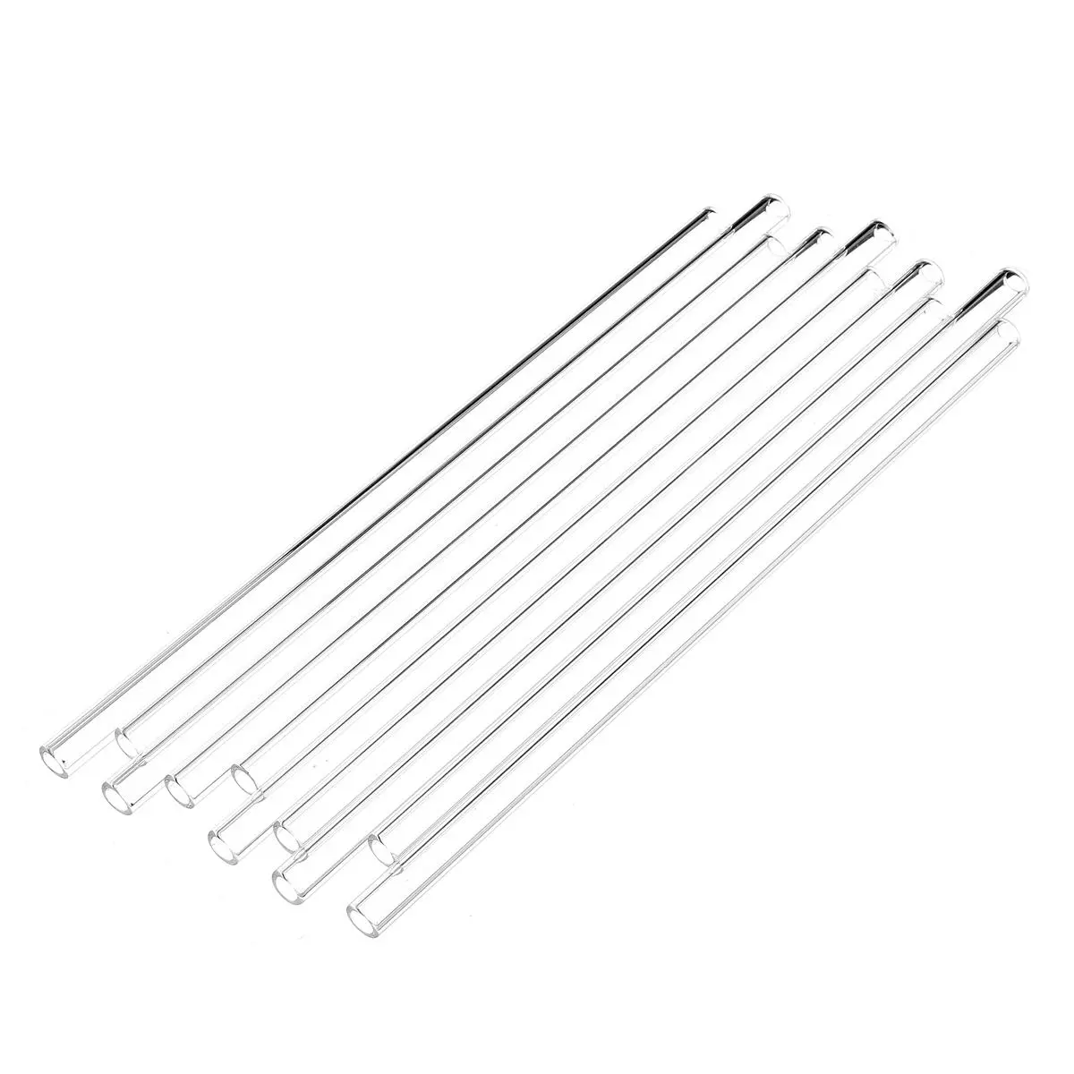 10Pcs 200x7x2mm Length 200mm OD 7mm 2mm Thick Wall Borosilicate Glass Blowing Tube Lab Factory School Home Tubes — view 2
